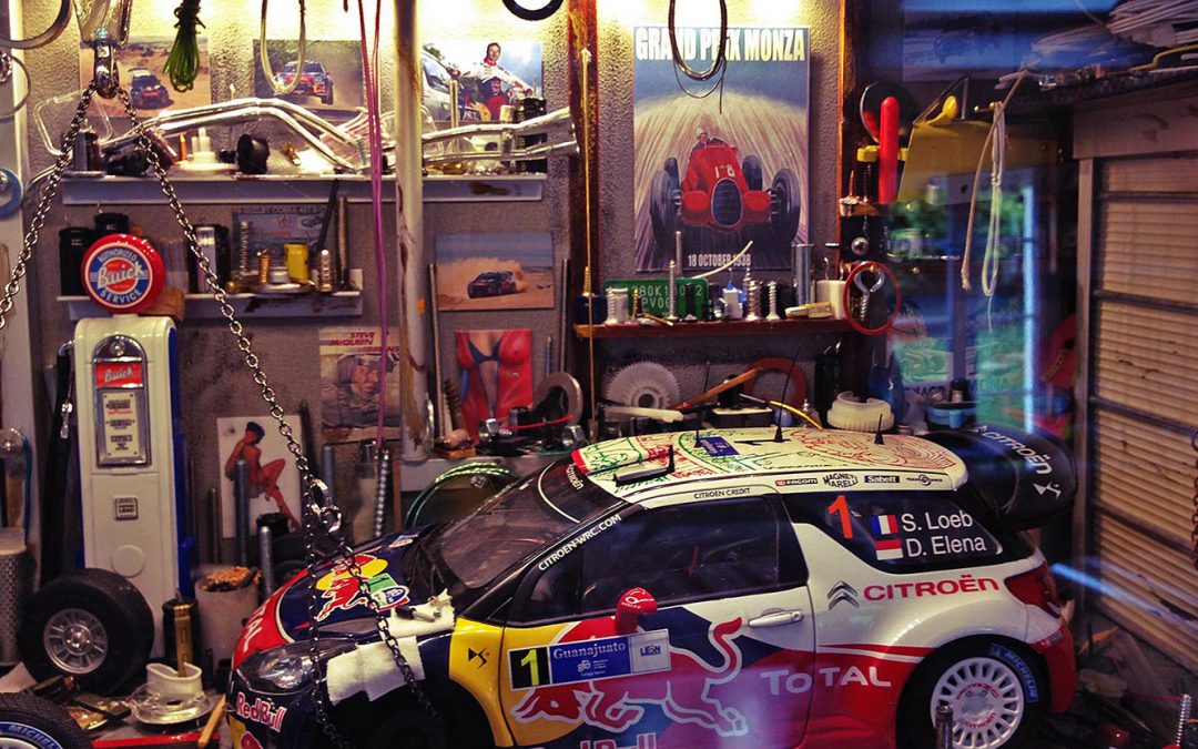 Vitrine Garage Citroën WRC / Sébastien LOEB
