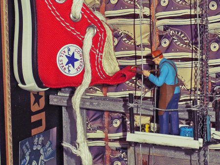 Tableau 3D « Usine de chaussures CONVERSE » de New-York