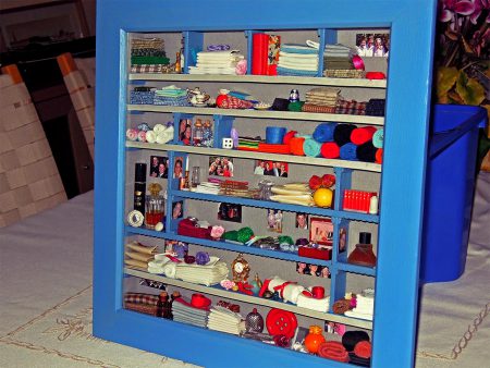 Tableau 3D « L’armoire à linge d’Isabelle »