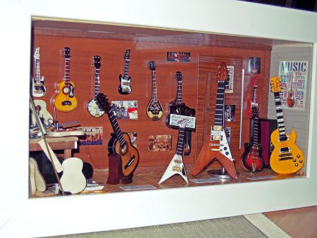 Vitrine Atelier de guitares