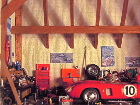 Vitrine Garage FERRARI rouge n°10